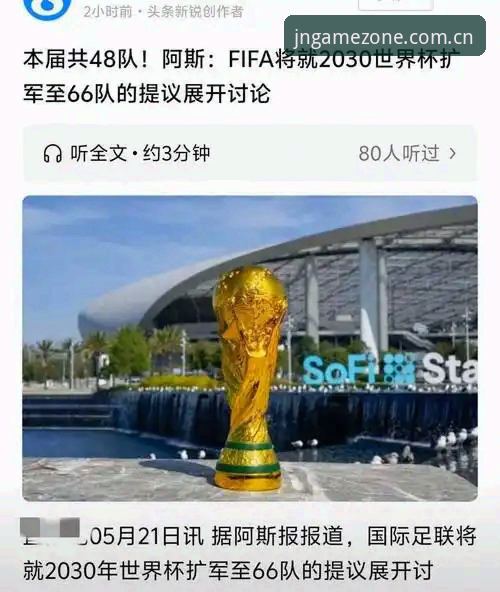 2030世界杯扩军至66队：中国男足绝佳机会的全面解析